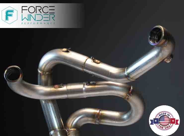 BUELL XB EXHAUST IN STAINLESS STEEL RAW FINISH.