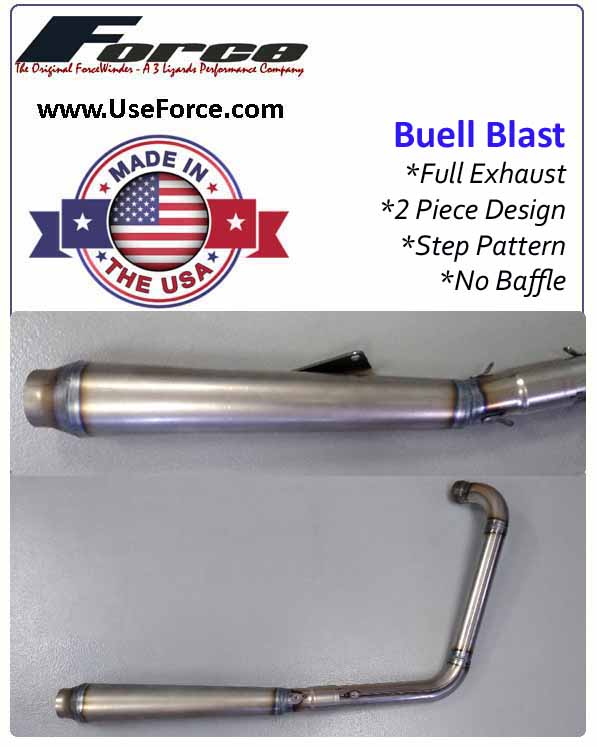 ForceWinder Buell Blast Full Exhuast