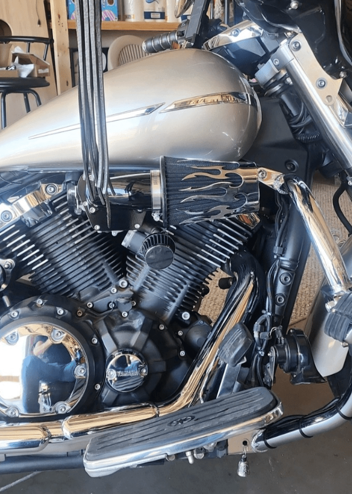 Yamaha Stryker air intake by ForceWinder