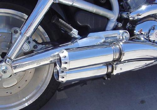 VRod exhaust tips by ForceWinder, VRSC Exhaust Tips
