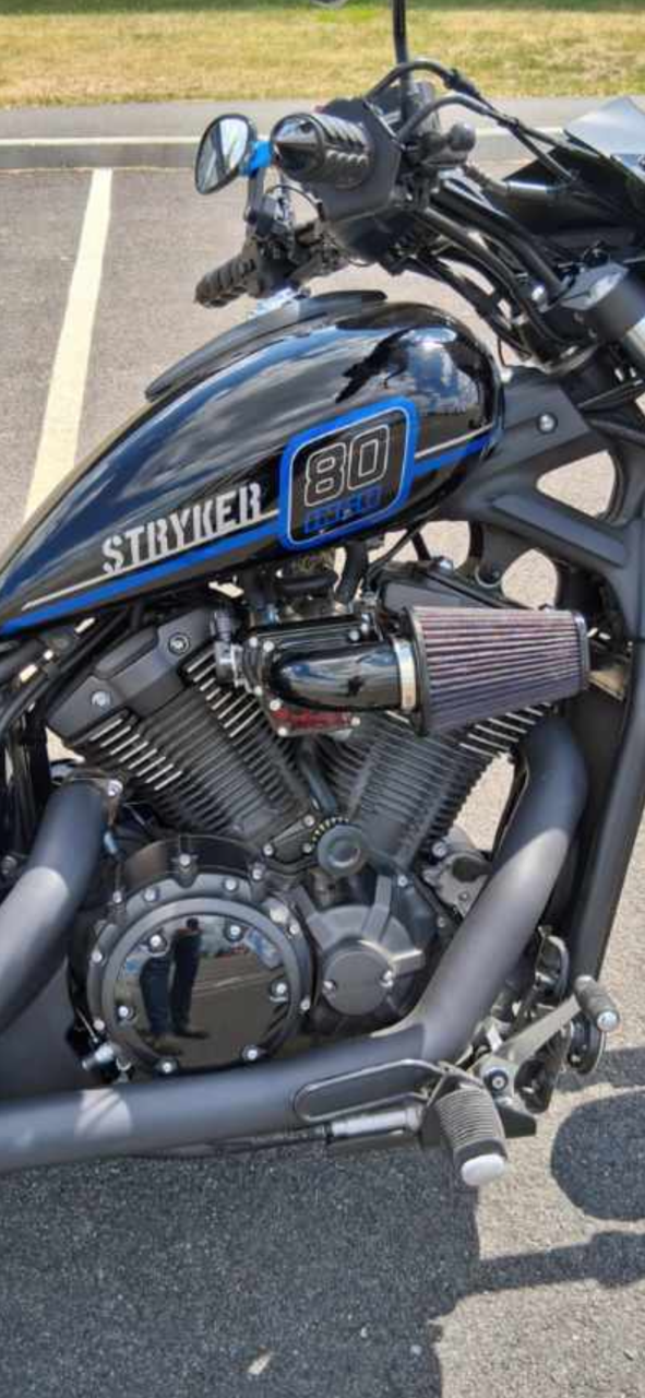 Yamaha Stryker air cleaner, Yamaha Stryker air intake system by ForceWinder Intake system
