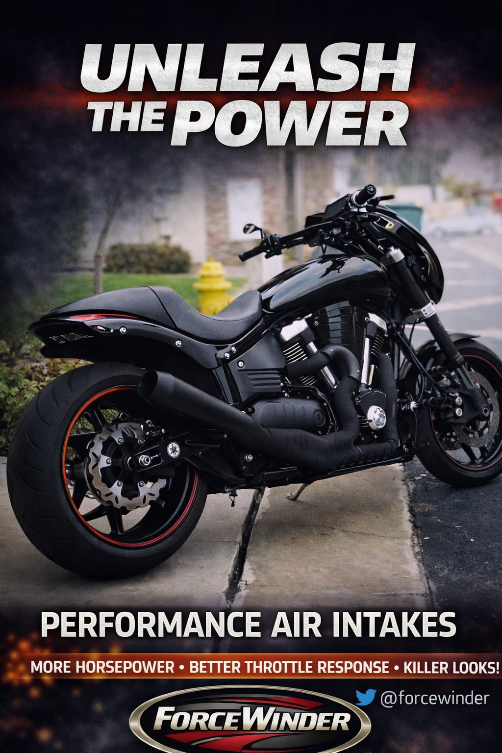 Yamaha RS Warrior exhaust system by ForceWinder Performance