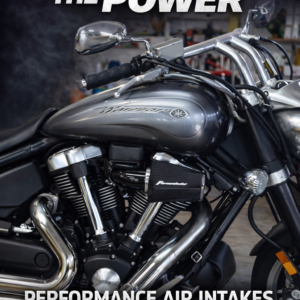 Yamaha RS Warrior air cleaner Gloss Black by ForceWinder Performance Intakes
