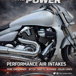 Suzuki M109 White Intake by ForceWinder Performance Intakes