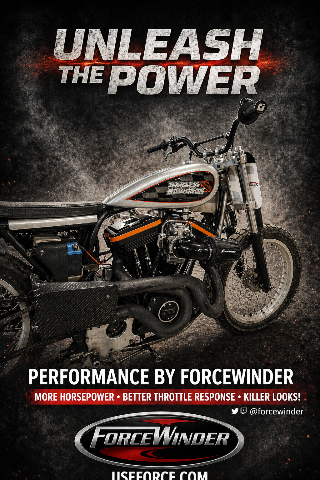 Harley Davidson Sportster air cleaner by ForceWinder