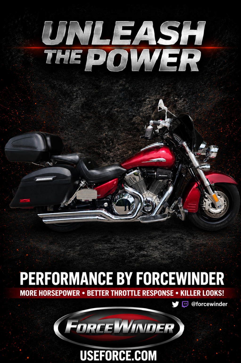 Honda VTX 1800 air cleaner by ForceWinder Performance Intakes Jessy I