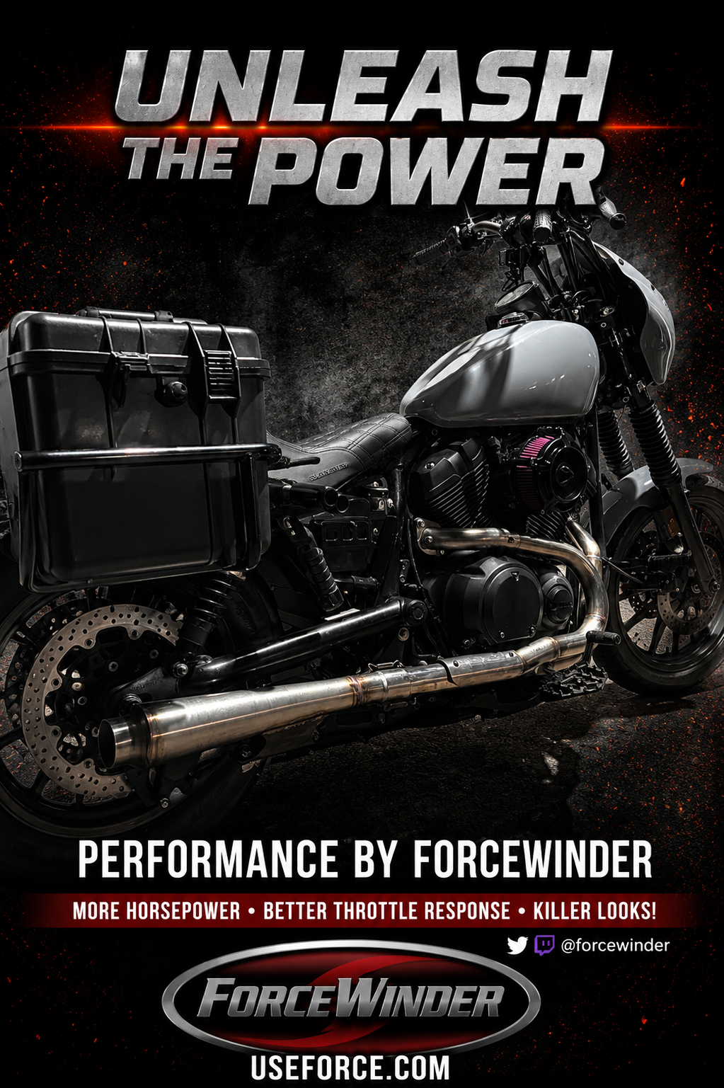 Yamaha Bolt Exhaust by ForceWinder I